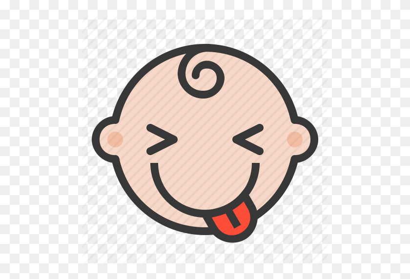 512x512 Bebé, Emoji, Emoticon, Expresión, Travieso Icono - Bebé Emoji Png