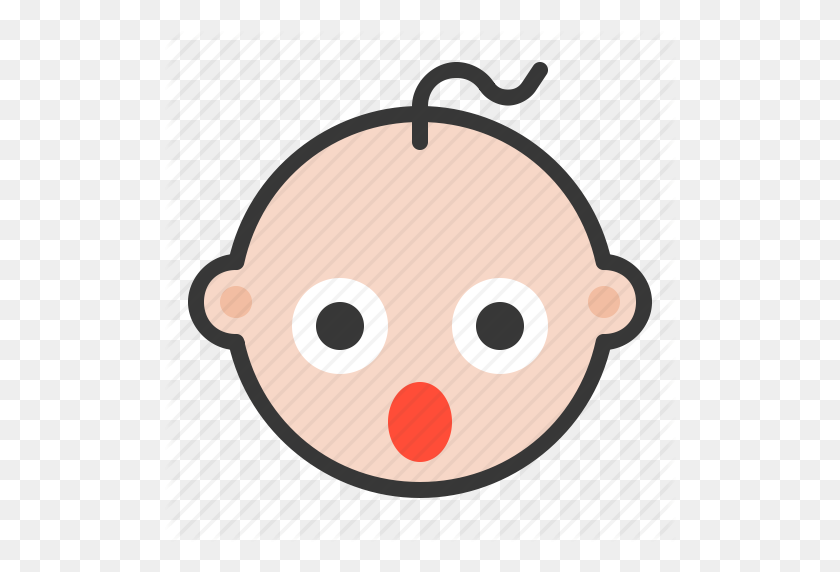 512x512 Bebé, Emoji, Emoticon, Expresión, Conmocionado, Icono Wow - Wow Emoji Png
