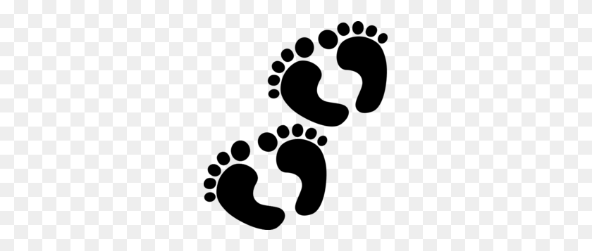 261x297 Baby Feet Black Clip Art - Free Baby Footprints Clipart