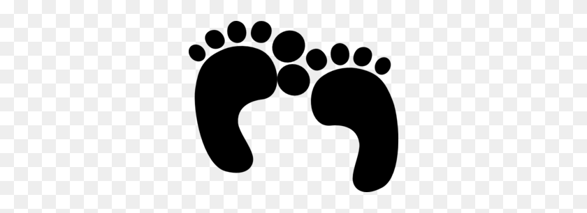 300x246 Baby Feet Clip Art - Foot Outline Clipart