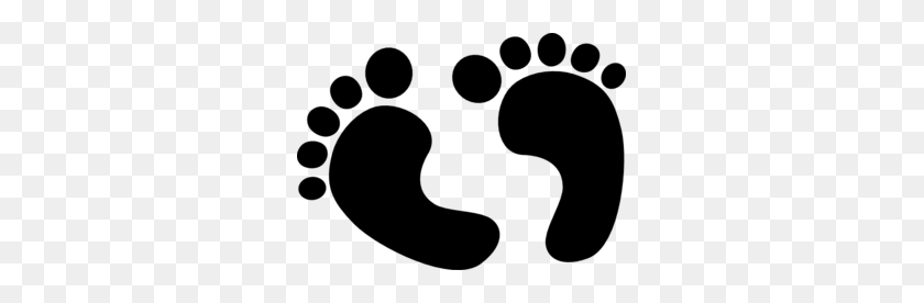 299x216 Baby Feet Clip Art - Footprint Outline Clipart