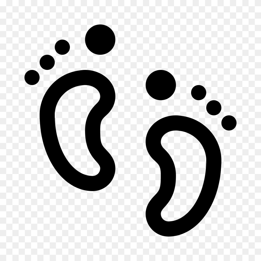 1600x1600 Baby Feet Icon - Feet PNG