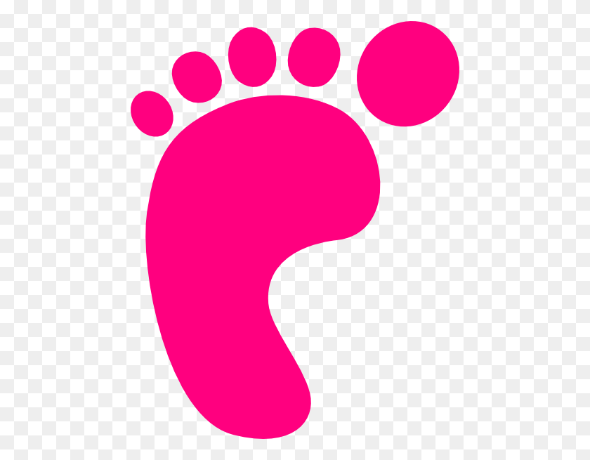 468x595 Baby Feet Pink Clip Art - Baby Feet PNG