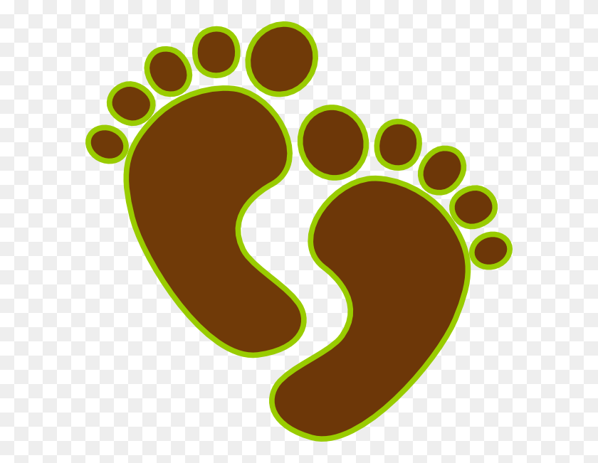 600x591 Baby Feet Png Clip Arts For Web - Baby Footprint PNG