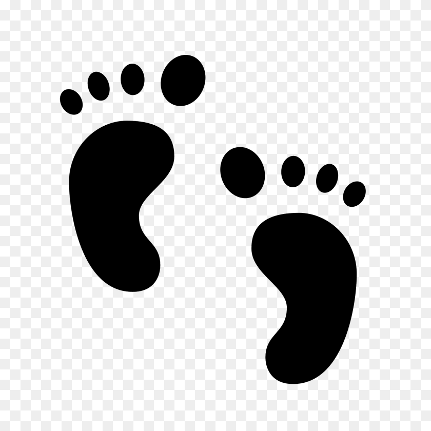 1600x1600 Baby Foot Graphic - Baby Feet PNG