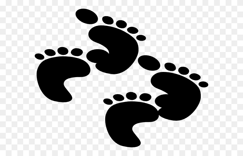 600x480 Baby Foot Prints Clip Art - Baby Hands And Feet Clipart