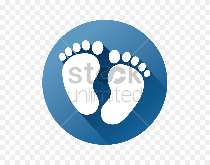 600x600 Baby Footprint Vector Image - Baby Footprint PNG