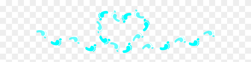 600x148 Baby Footprints Clip Arts Download - Baby Footprints Clipart