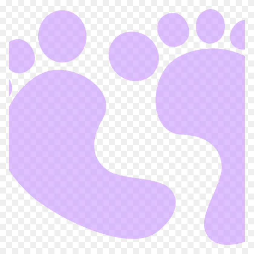 1024x1024 Baby Footprints Clipart Border - Baby Border Clip Art Free
