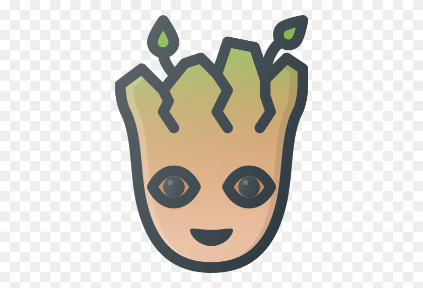 512x512 Baby, Galaxy, Groot, Guardians, Marvel, Movie, Of Icon - Baby Groot PNG