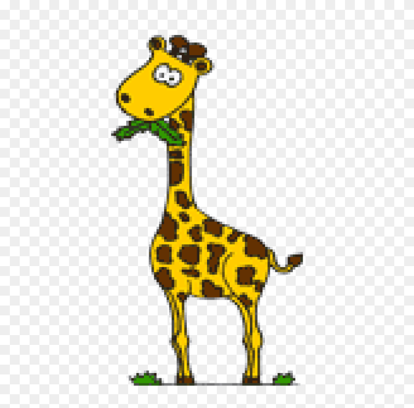 768x768 Baby Giraffe Clip Art Vector Graphics - Baby Giraffe Clipart