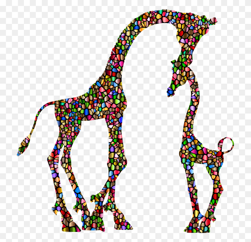 727x750 Детские Жирафы Силуэты Животных Ребенка - Детский Жираф Клипарт