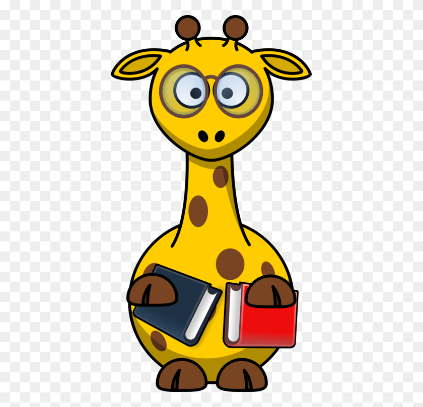 399x749 Детские Жирафы Мультфильм Рисунок - Жираф Детский Клипарт