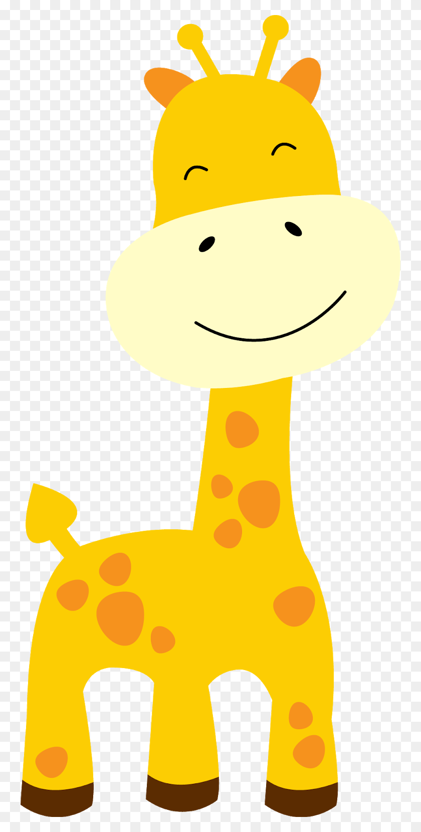 758x1600 Baby Giraffes Clip Art - Baby Giraffe Clip Art