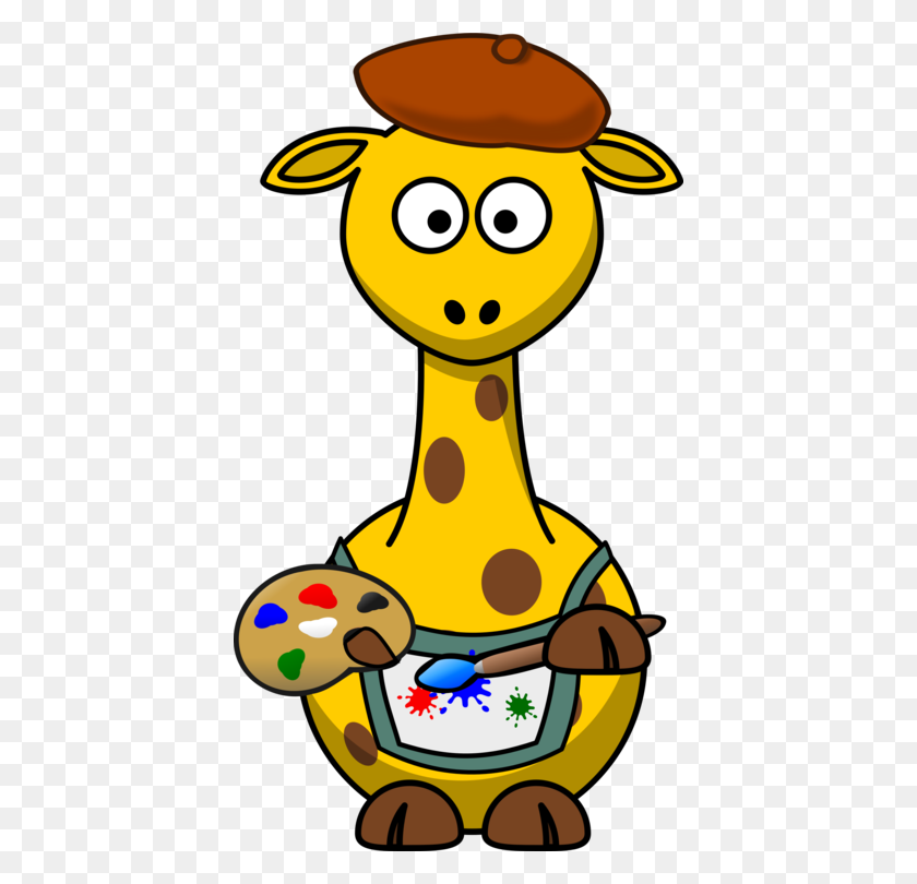 412x750 Детские Жирафы Леопарда Мультфильм Рисунок - Жираф Детский Клипарт