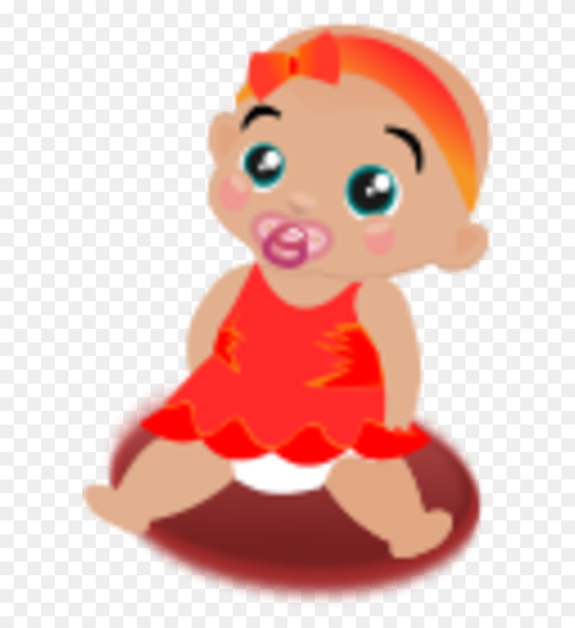 600x857 Baby Girl Clip Art - Sister Clipart
