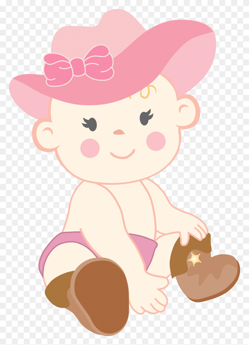 1699x2401 Baby Girl Clipart Cowgirl - Baby Girl Clipart Free Printable