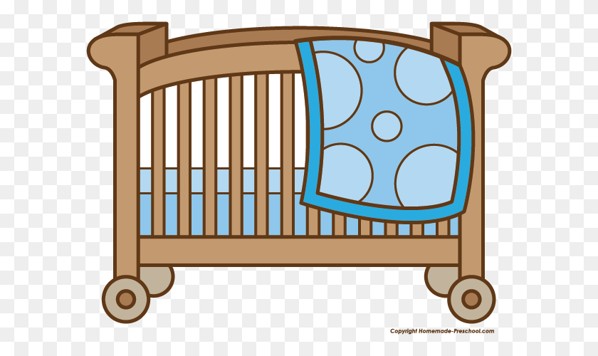 598x440 Baby Girl Clipart Cuna - Imágenes Prediseñadas De Bebé Niño Gratis