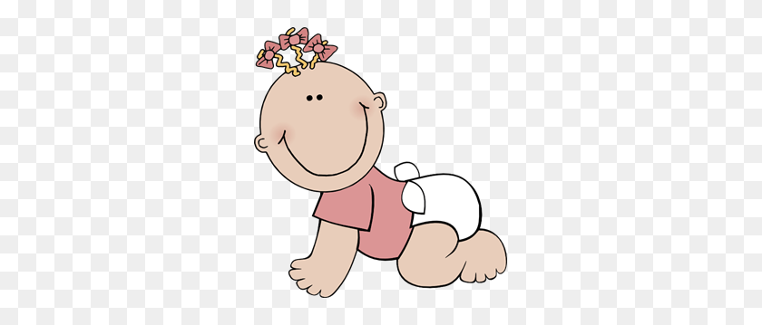 279x299 Baby Girl Crawling Png Clip Arts For Web - Baby Girl Clip Art Free