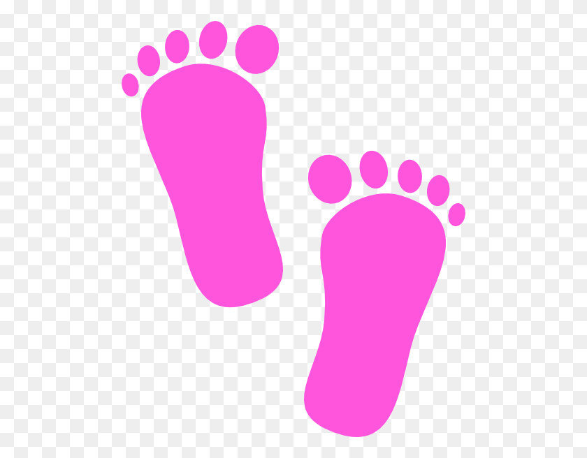 492x596 Baby Girl Footprints Clip Art - Baby Girl Clip Art Free