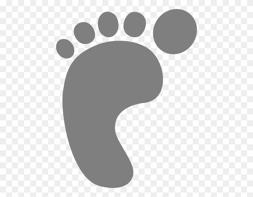 468x595 Baby Girl Footprints Clip Art - Footprint Clipart