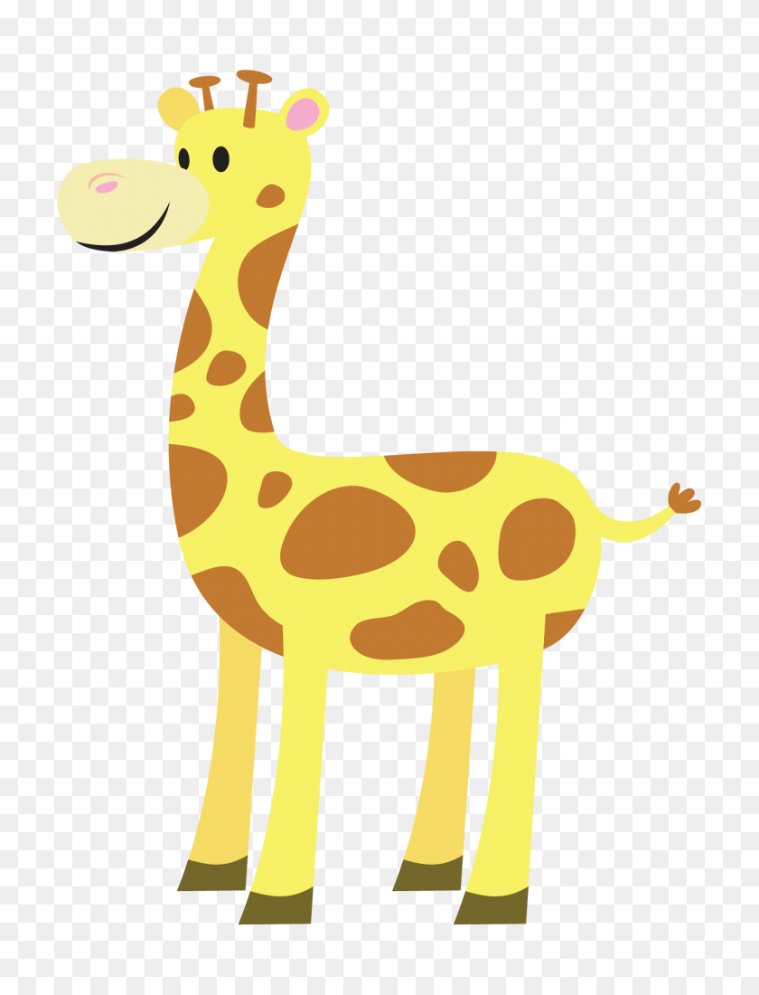 1350x1800 Baby Girl Giraffe Clip Art - Baby Girl Clipart