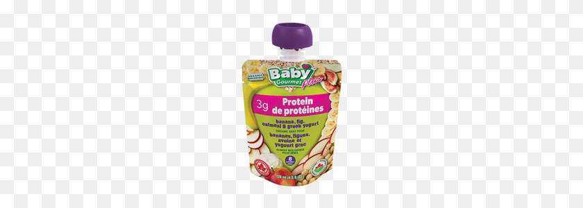 200x240 Baby Gourmet Banana, Fig, Oatmeal Greek Yogurt Organic Baby Food - Baby Food PNG