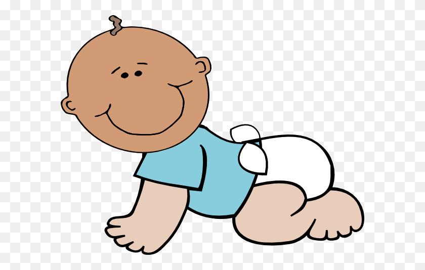 600x474 Baby In Diaper Clipart Biezumd - Baby Brother Clipart
