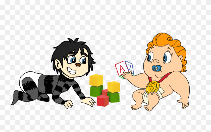1153x692 Baby Jojo And Hercules Blocks For Kittythenerd - Baby Blocks PNG