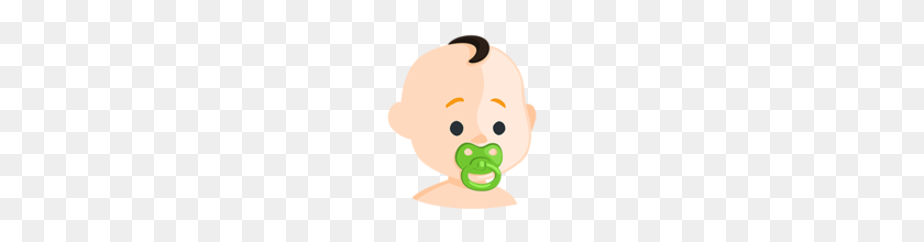 160x160 Baby Light Skin Tone Emoji On Messenger - Baby Emoji PNG