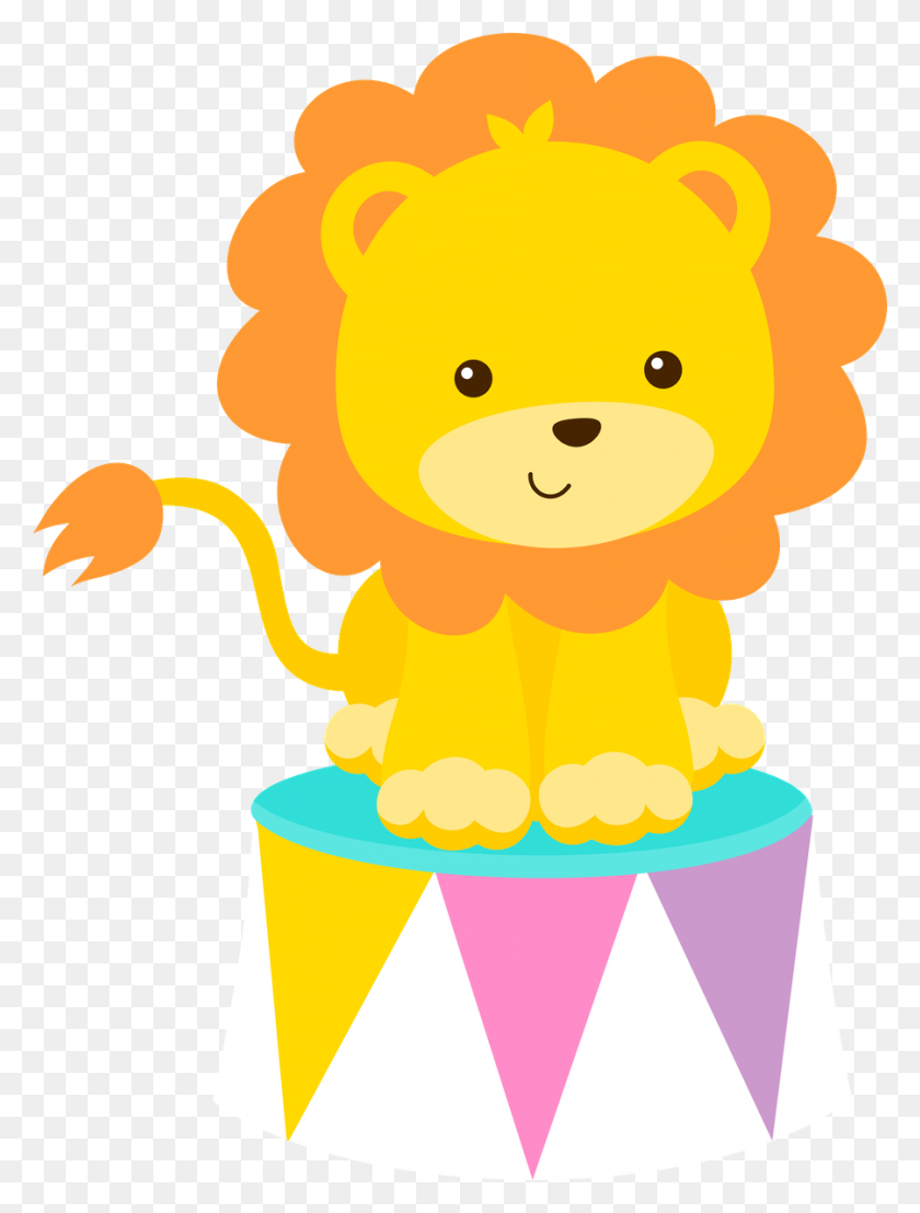 900x1210 Baby Lions Circus Drawing Clip Art - Baby Lion Clipart