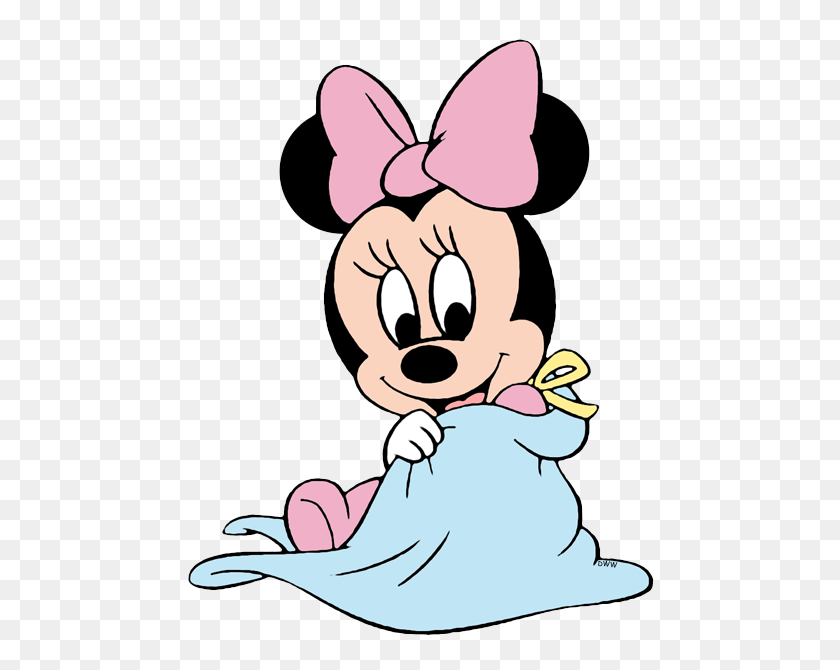 500x610 Baby Mickey And Minnie Clipart - Baby Mickey Clipart