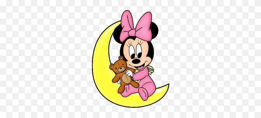 320x320 Baby Mickey Minnie Disney - Pink Bow Clipart Transparent