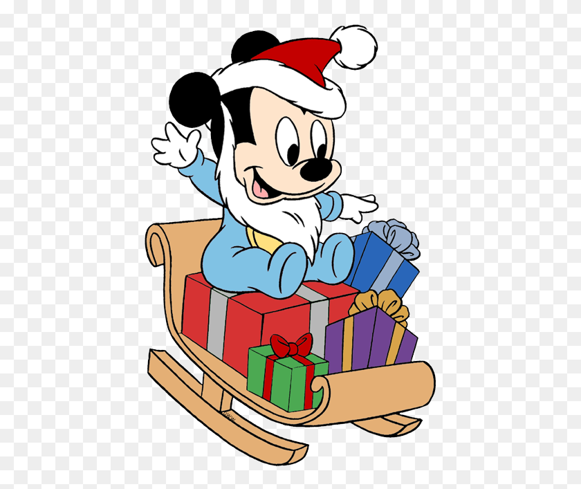 431x647 Baby Mickey Mouse Christmas Mickey Mouse Christmas Clipart Disney - Christmas Theme Clipart