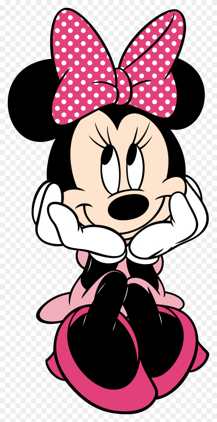 793x1600 Baby Minnie Head Png Loadtve - Cabeza De Minnie Mouse Png