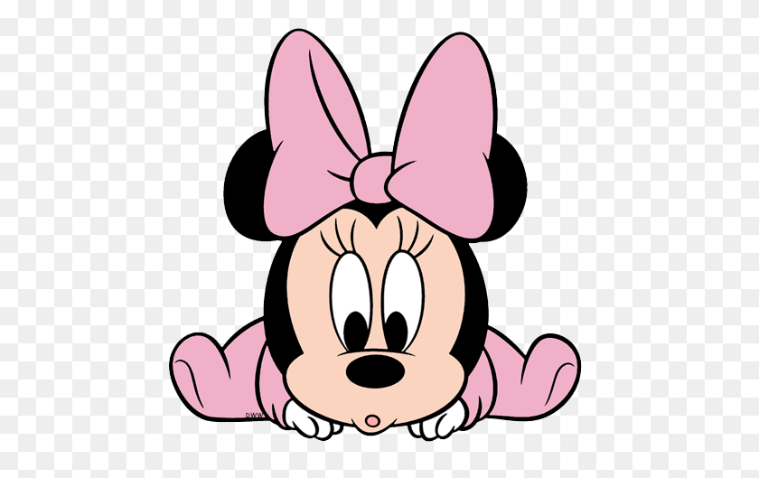500x469 Baby Minnie Mouse Clipart - Clipart De Bebé Durmiendo