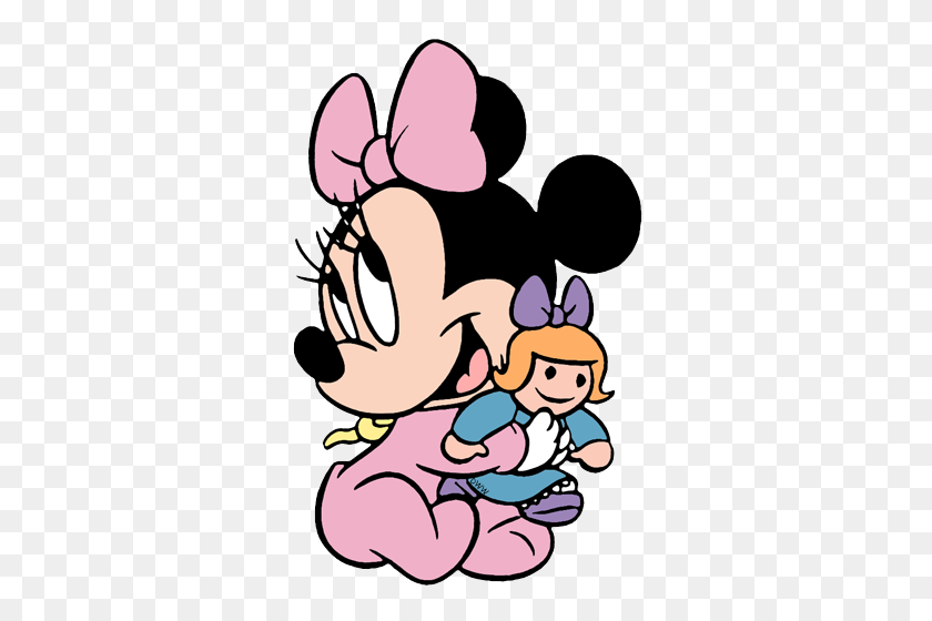 326x500 Baby Minnie Mouse Clipart Clipart - Imágenes Prediseñadas De Baby Minnie Mouse