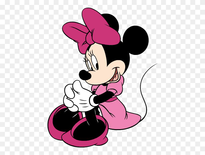 454x575 Baby Minnie Mouse Clip Art Png Free Clipart Images - Minnie Clipart