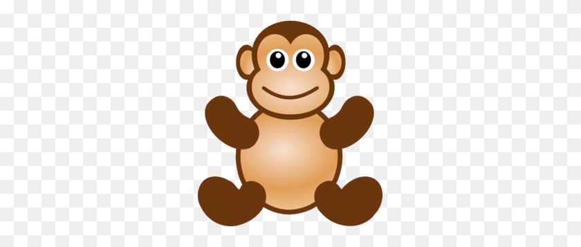 267x297 Baby Monkey Clip Art - Baby Monkey Clipart