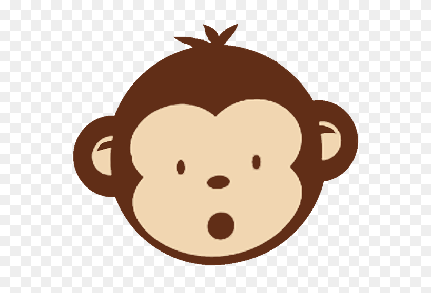600x512 Baby Monkey Clip Art - Mono Clipart