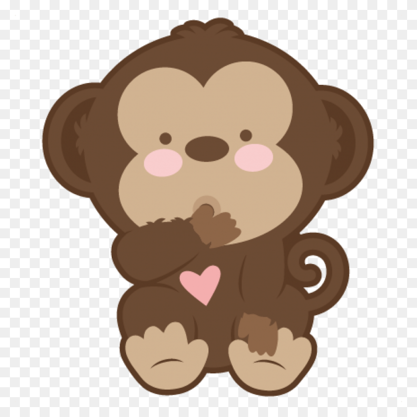 1024x1024 Baby Monkey Clip Art Free Clipart Download - Dinosaur Clipart Silhouette