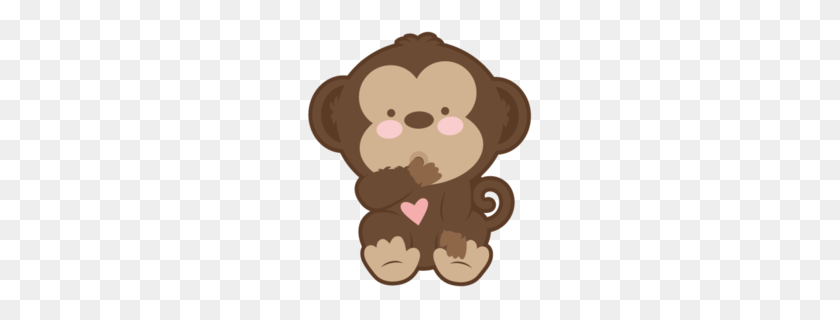 260x260 Baby Monkey Clipart - Monkey Hanging From A Tree Clipart