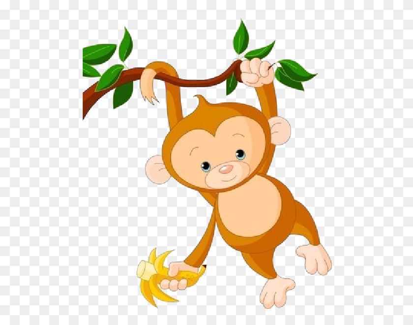 600x600 Baby Monkey Clipart Png - Baby Animal Clipart