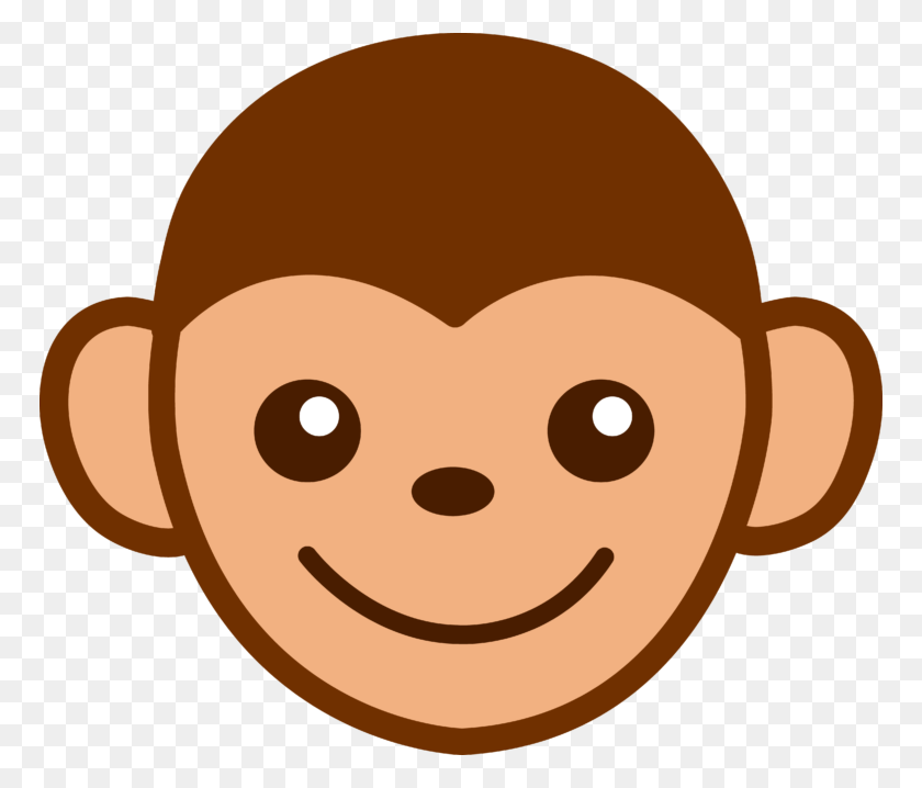 768x658 Baby Monkey Face Clipart Imágenes Prediseñadas Gratis - Baby Head Clipart