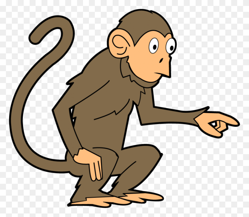 830x716 Baby Monkeys Imágenes Prediseñadas De Mono Araña Marrón - Baby Monkey Clipart