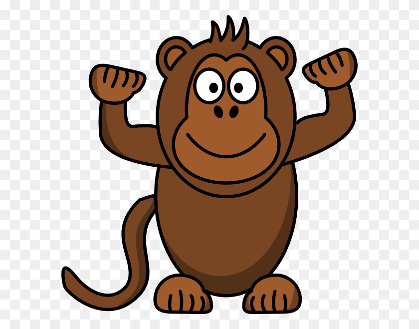 594x599 Baby Monkeys Cartoon Clip Art - Baby Monkey Clipart