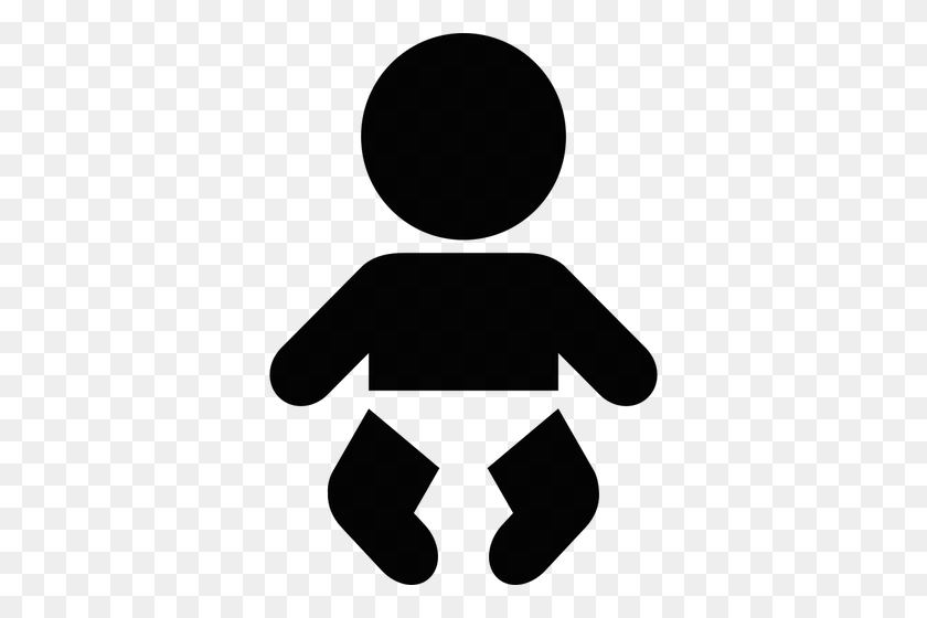 352x500 Baby Pictogram Vector Clip Art - Baby On Board Clipart