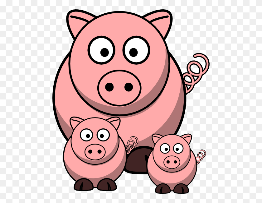 504x593 Baby Pig Clip Art - Hen Clipart
