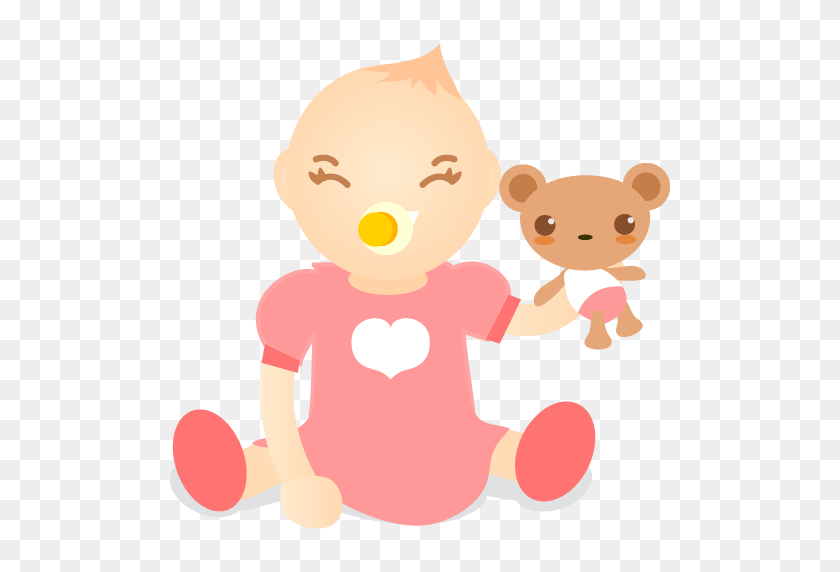 512x512 Baby Pink Icon - Baby Icon PNG