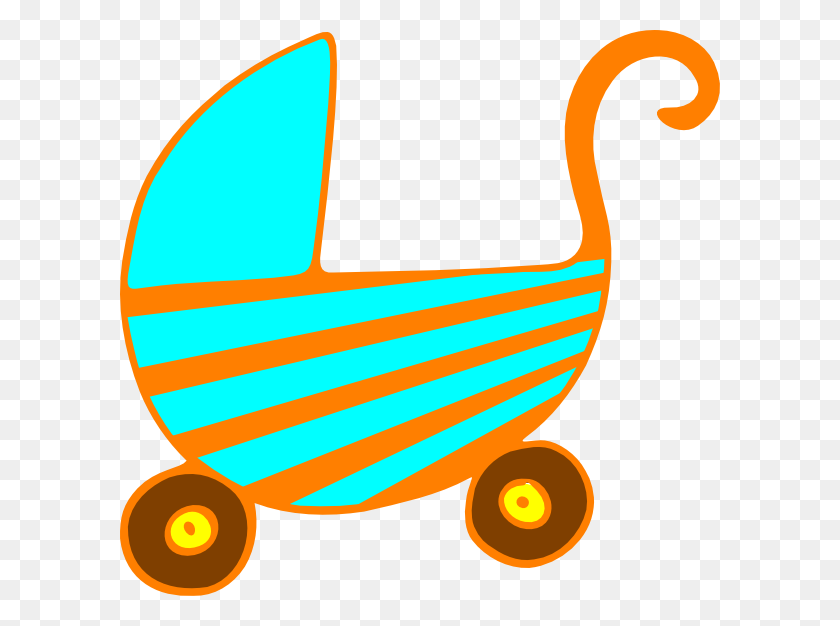 600x566 Baby Pram Clip Art - Stroller Clipart
